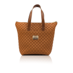 Shopper “BiVi” Orange Mediterraneo Leather Shopping Bag | Inner & Outer Pockets