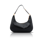 HandBag “Mädel” Black Calf Leather Handbag | Compact, Adjustable Strap