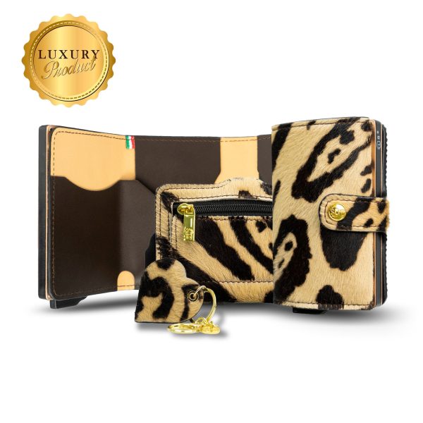 Portafoglio SLim Animalier Cavallino Beige