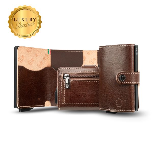 Portafoglio SLim Concia Vegetale Marrone