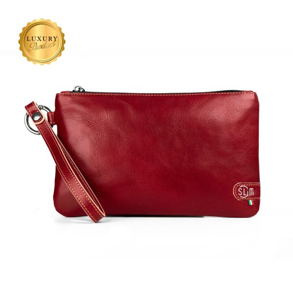 Pochette con Polsiera Vegetale Rosso