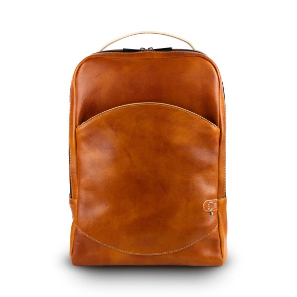 Zaino Medio Concia al Vegetale Cognac