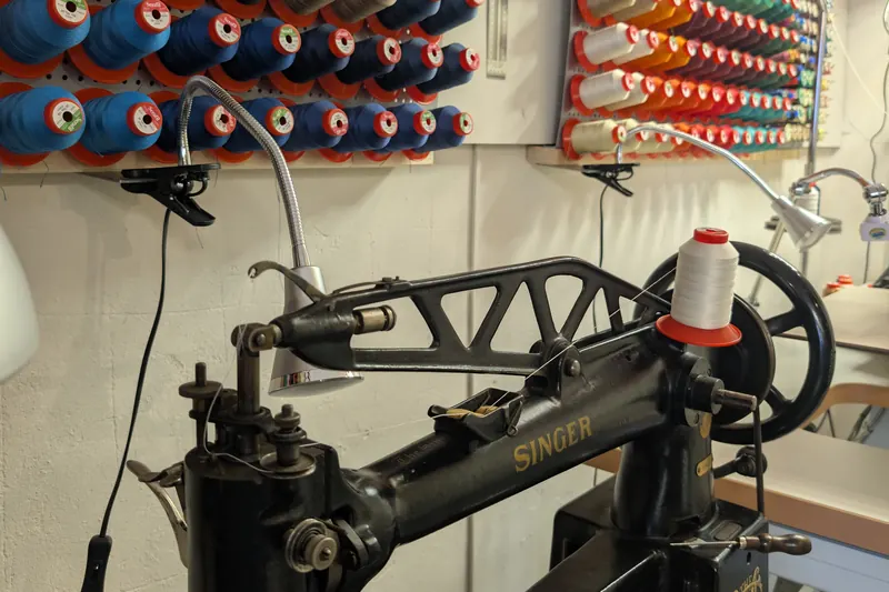 The leather sewing machine